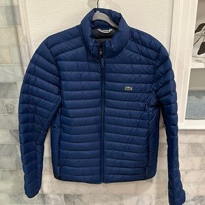 Men’s navy Lacoste puffer jacket